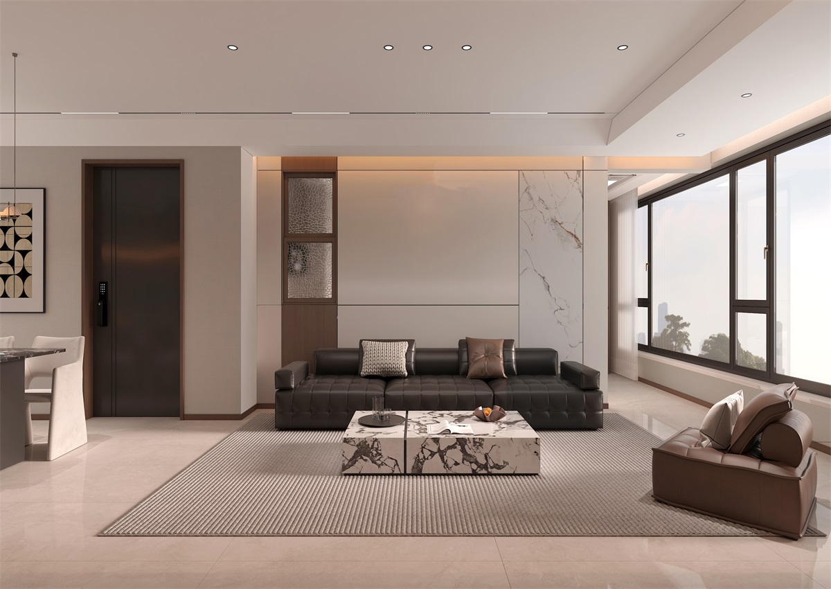 玉庭華府131㎡ | 現(xiàn)代意式+美拉德色系，濃郁棕調(diào)的電影氛圍直接封神！