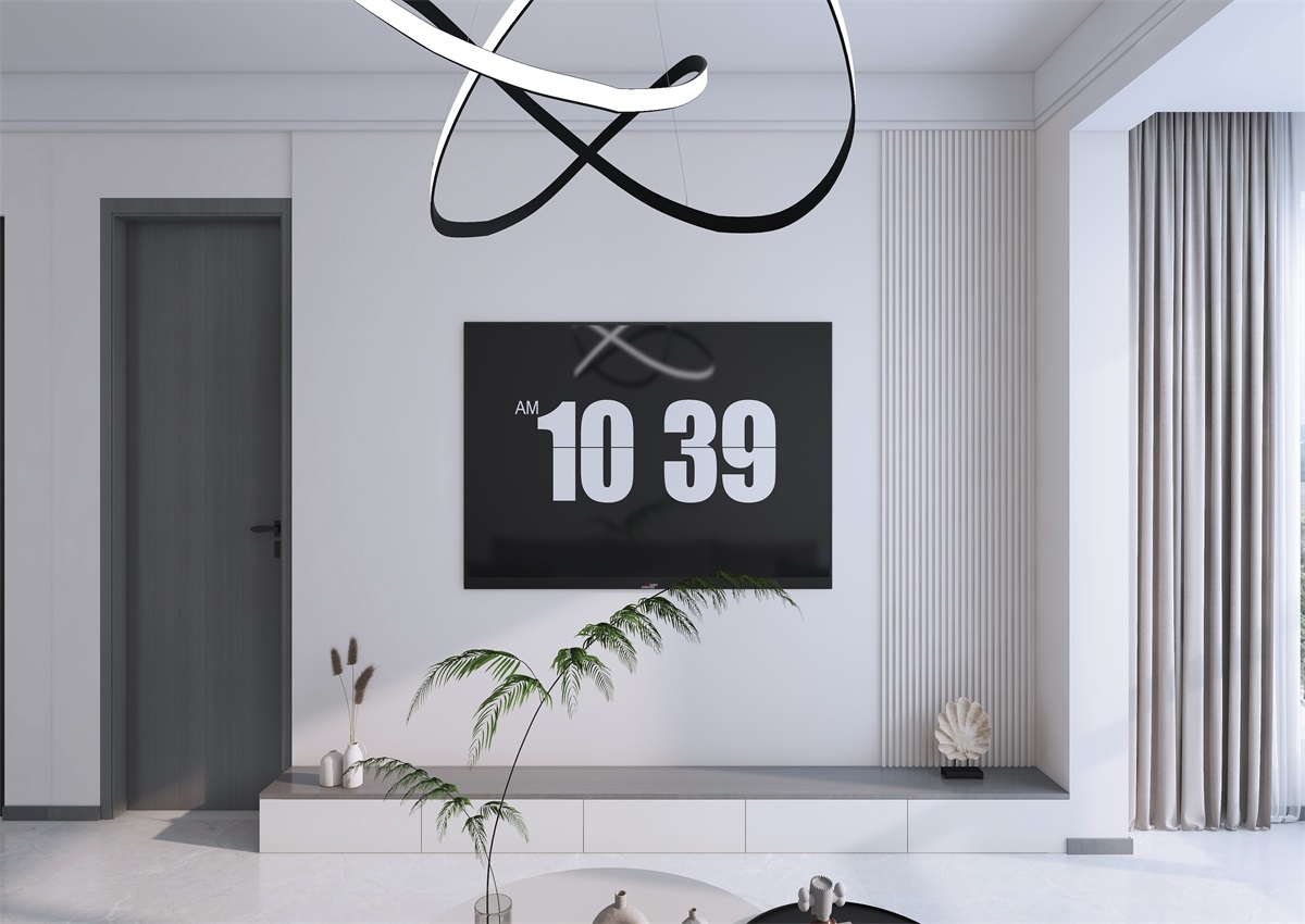 攬秀苑110㎡ | 小戶型裝修模板來(lái)了！現(xiàn)代簡(jiǎn)約風(fēng)+黑白灰百看不膩