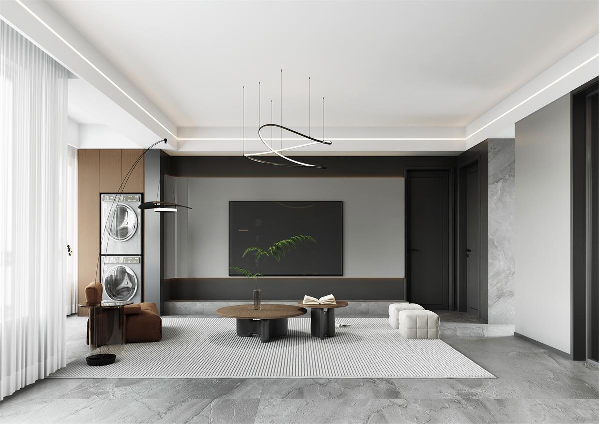 國(guó)府壹號(hào)| 驚艷！147㎡黑色簡(jiǎn)約家，又A又颯高級(jí)感直接拉滿