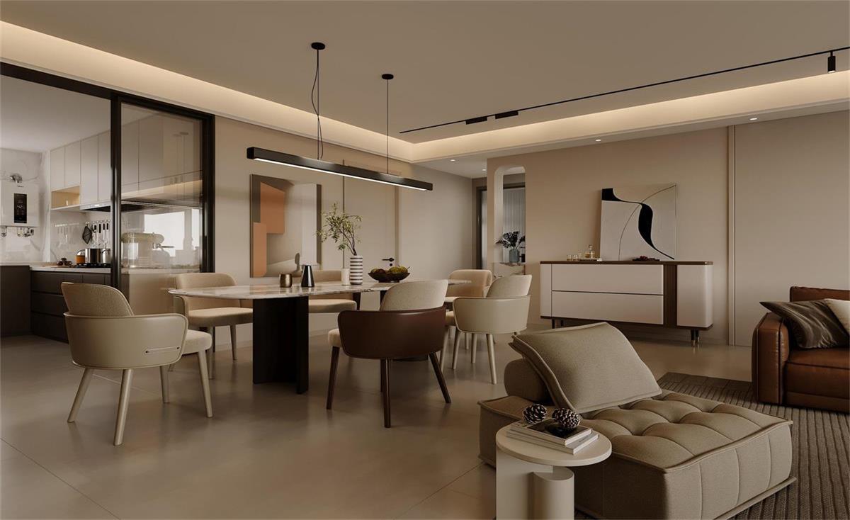 中海華樾 | 現(xiàn)在裝修都內(nèi)卷成這樣了？！從玄關(guān)就開始美哭的143㎡現(xiàn)代風(fēng)