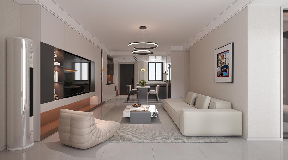 星耀閱海 |123㎡小三居極限改造！整墻收納柜+開(kāi)放式餐廚，空間翻倍還顯大！