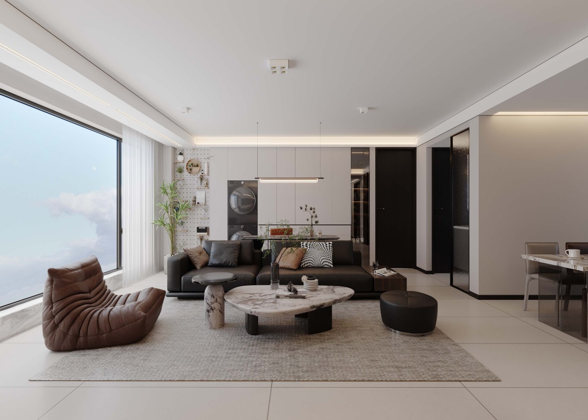 光耀上院128㎡ | 高效“去班味”的舒適現(xiàn)代風(fēng)！開啟治愈系慢生活~